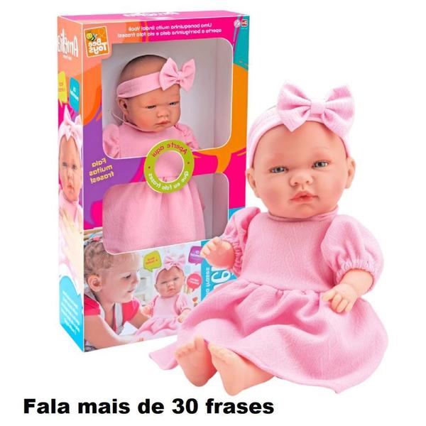 Imagem de Boneca Bebe Amélia Fala Mais de 30 Frases - Bee Toys