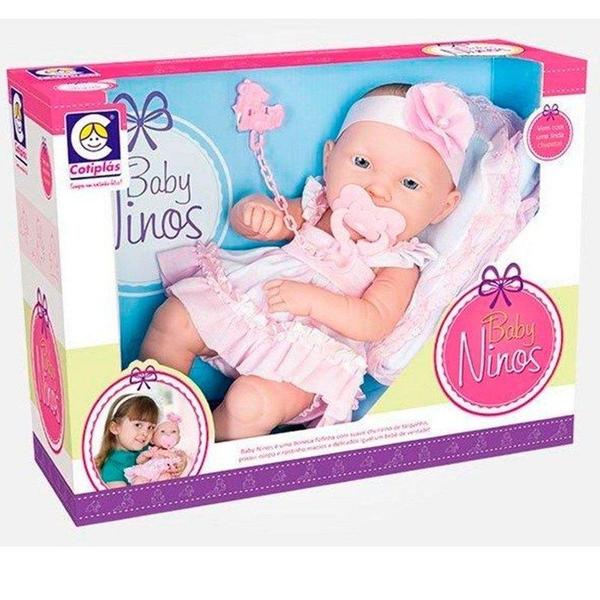 Imagem de Boneca Bebê Baby Ninos Reborn - 37,5cm - Cotiplás