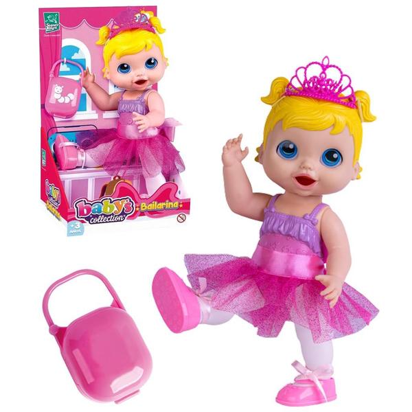 Imagem de Boneca Bebê Babys Collection Bailarina - Super Toys