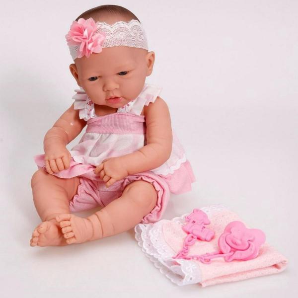 Imagem de Boneca Bebê Coleção Baby Ninos 37cm Infantil Articulada Com Acessórios Original Brinquedos Cotiplás