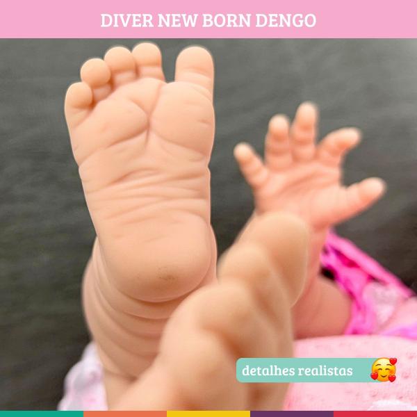 Imagem de Boneca Bebê Coleção New Born Dengo Estilo Reborn Acessórios