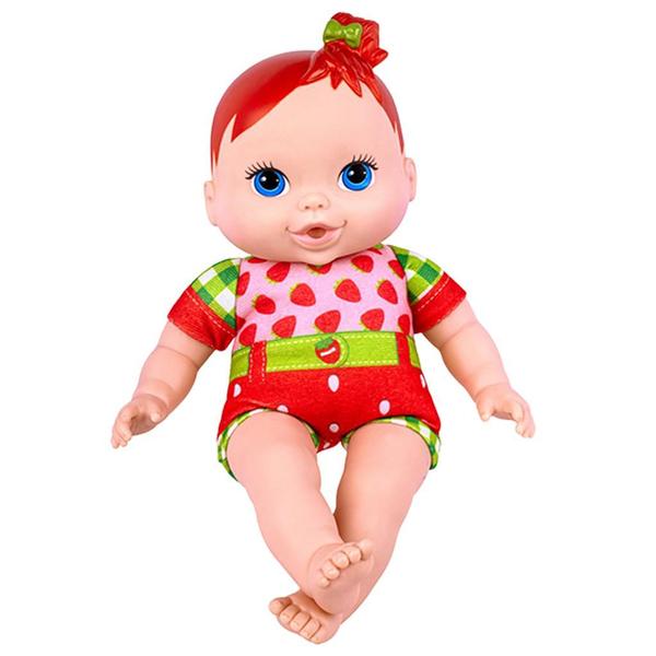 Imagem de Boneca Bebê Coleção Sweet Aroma Com Cheirinho Frutas Morango - Super Toys