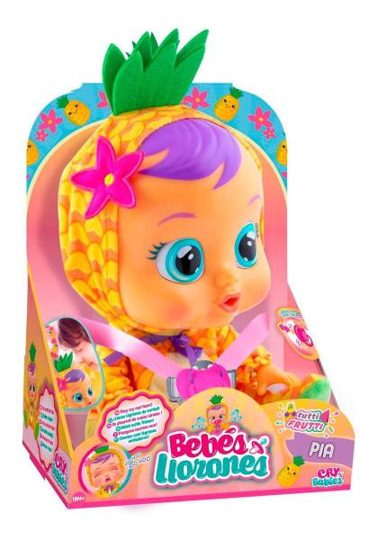 Imagem de Boneca Bebê Cry Babies Tutti-Frutti Pia Cheiro Abacaxi Chora