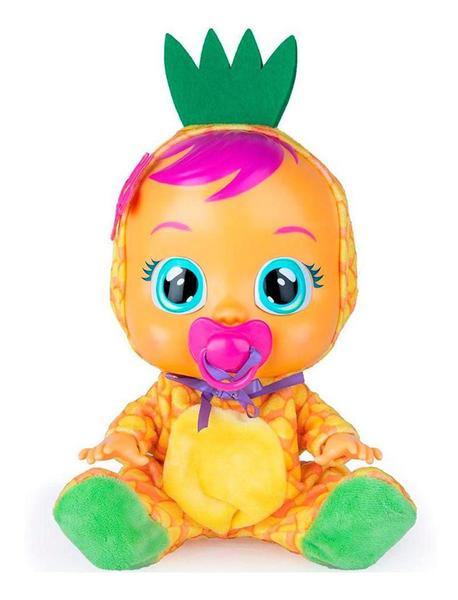 Imagem de Boneca Bebê Cry Babies Tutti-frutti Pia Cheiro Abacaxi Chora