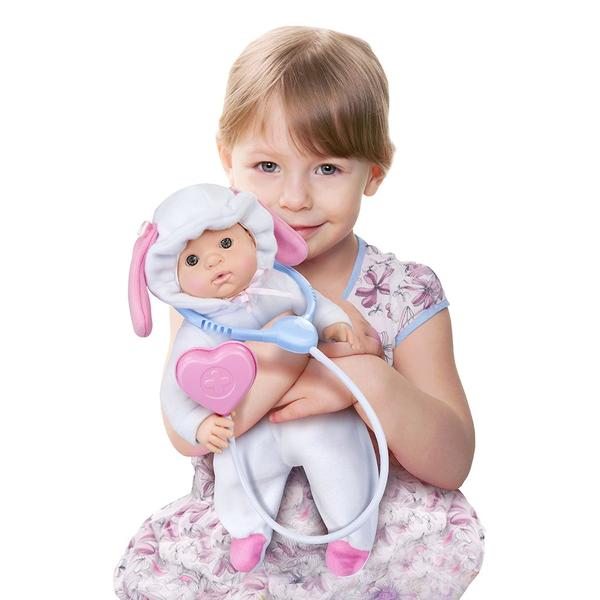 Imagem de Boneca Bebê Dodói Da Mamãe 32cm C/ 3 Acessórios - Roma