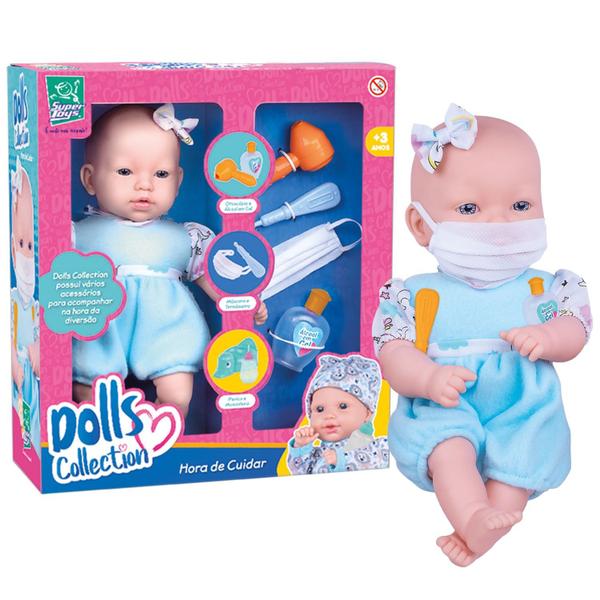 Imagem de Boneca Bebê Dodói Dolls Collection Com Máscara - Super Toys