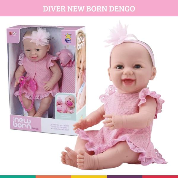 Imagem de Boneca Bebê Estilo Reborn Menina Dengo Abre E Fecha Os Olhos