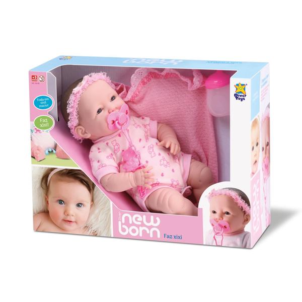 Imagem de Boneca Bebe Estilo Reborn New Born Faz Xixi - Divertoys