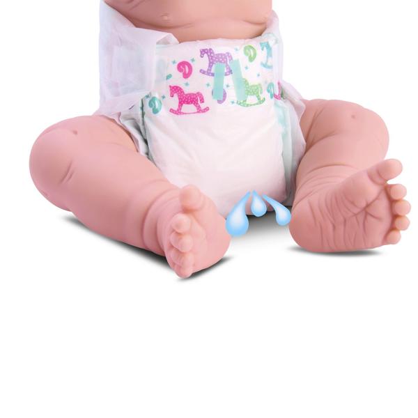 Imagem de Boneca Bebe Estilo Reborn New Born Faz Xixi - Divertoys