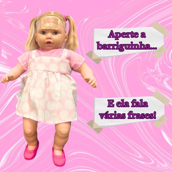 Boneca bebe Fala Frases Bebezão Com Cabelo e Som Meninas Com Chupeta E Mamadeira Sonho Azul Cotiplás Imagem de Boneca bebe Fala Frases Bebezão Com Cabelo e Som Meninas Com Chupeta E Mamadeira Sonho Azul Cotiplás