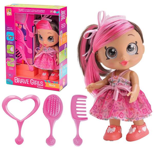 Imagem de Boneca Bebe Fashion Brave Girls Com Acessórios - Bee Toys