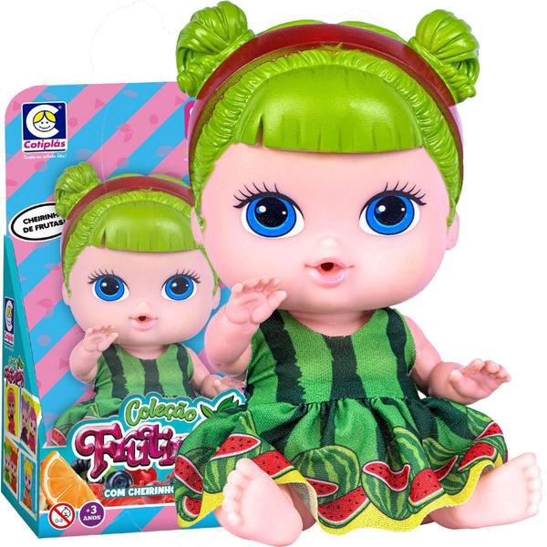 Imagem de Boneca Bebe Frutinhas Com Cheirinho De Frutas Melancia - Cotiplás