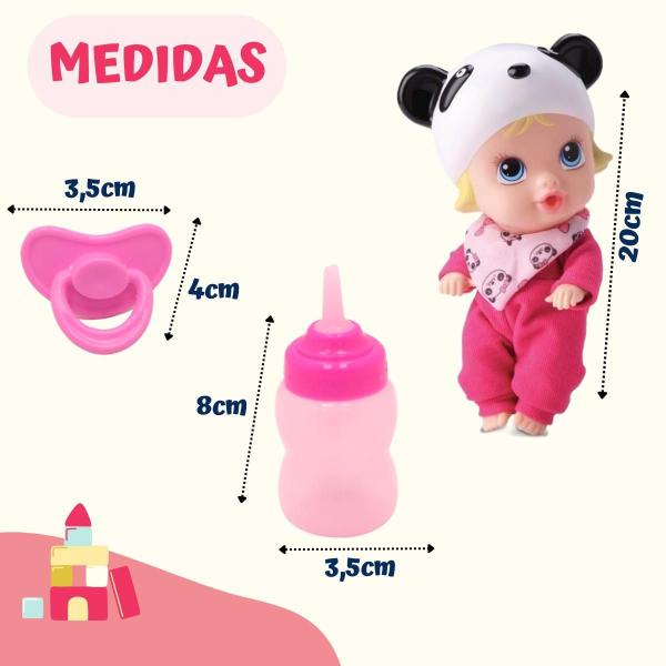 Imagem de Boneca Bebê Little Dolls Alive Soninho Faz Xixi - Divertoys