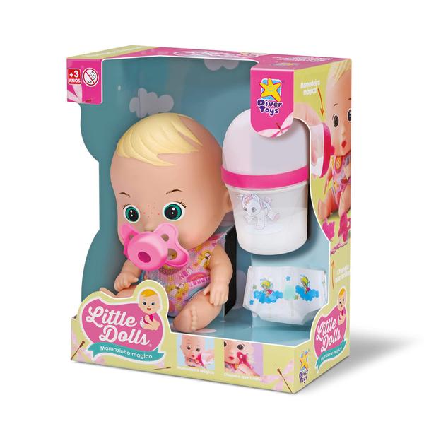 Imagem de Boneca Bebê Little Dolls Mamazinho Mágico - Divertoys