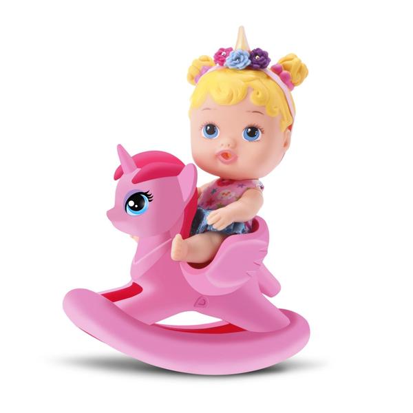 Imagem de Boneca Bebê Little Dolls Unicórnio No Balanço - Divertoys