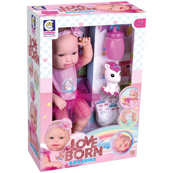 Imagem de Boneca Bebê Love Reborn Bailarina Unicórnio Acessórios