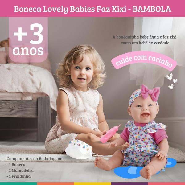Boneca Bebê Lovely Babies Faz Xixi Bambola Imagem de Boneca Bebê Lovely Babies Faz Xixi Bambola