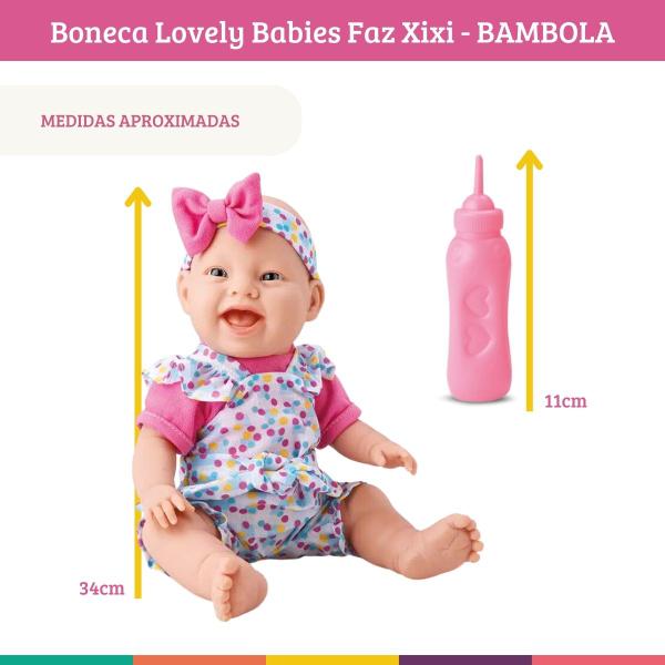 Boneca Bebê Lovely Babies Faz Xixi Bambola Imagem de Boneca Bebê Lovely Babies Faz Xixi Bambola
