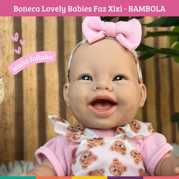 Imagem de Boneca Bebê Lovely Babies que Faz Xixi Bambola