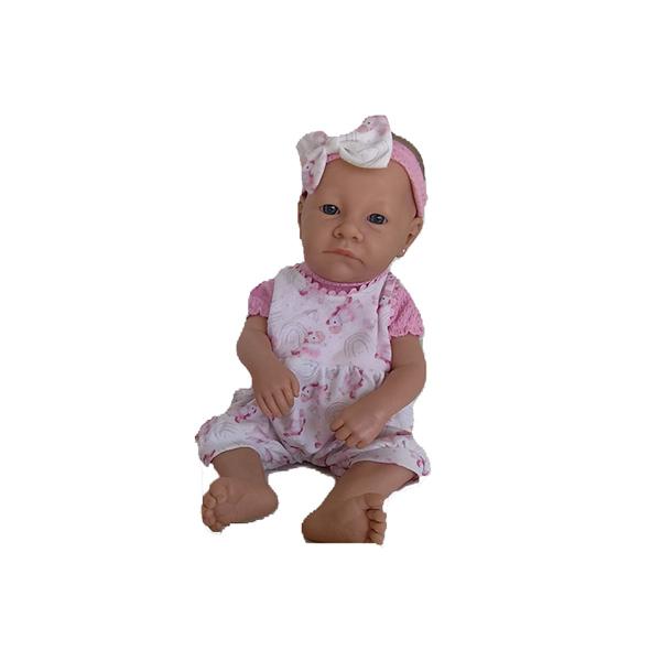 Imagem de Boneca Bebê Mamãe Reborn Menina Enxoval Completo Bolsa