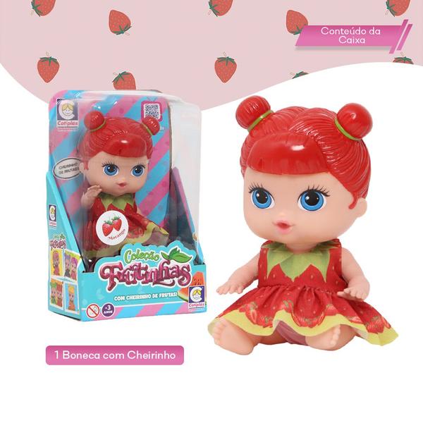 Imagem de Boneca Bebê Menina Com Aroma de Morango Articulada Divertida