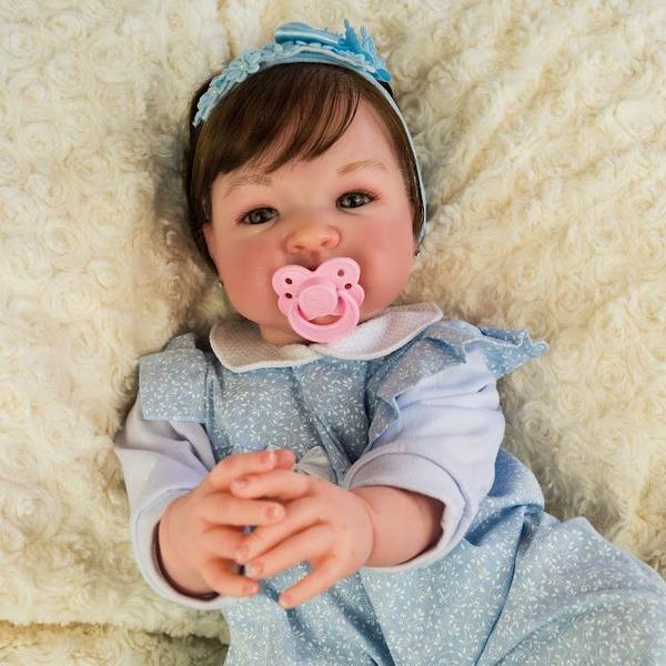 Boneca bebe menina mama e faz xixi de verdade com acessórios - BABY REBORN MARIA BRINQUEDO Imagem de Boneca bebe menina mama e faz xixi de verdade com acessórios