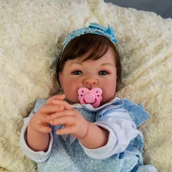 Boneca bebe menina mama e faz xixi de verdade com acessórios - BABY REBORN MARIA BRINQUEDO Imagem de Boneca bebe menina mama e faz xixi de verdade com acessórios