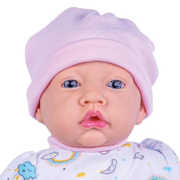 Imagem de Boneca Bebê Menina Nenem Nanando Com Sons 40 Cm - Super Toys