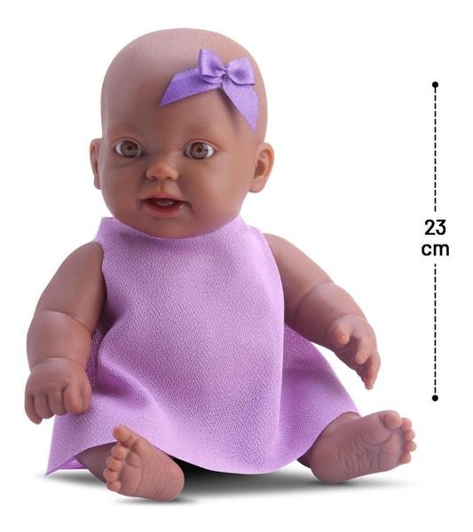 Imagem de Boneca Bebê Negra Bambolete Baby Babilina Vinil Bambola