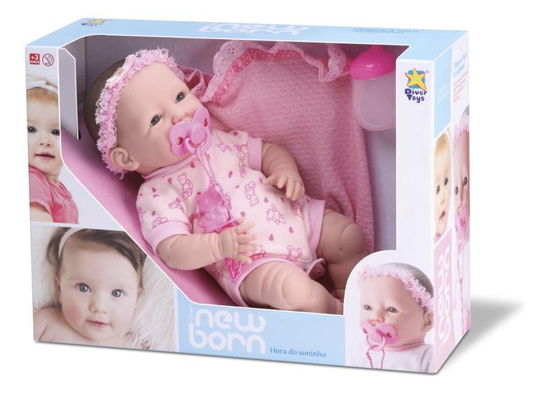 Imagem de Boneca Bebê New Born Faz Xixi Diver Menina Infantil