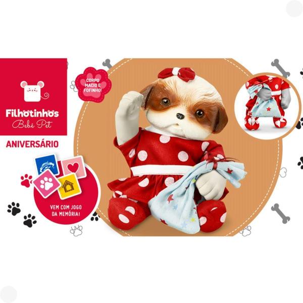 Imagem de Boneca Bebê Pet Reborn Filhotinhos 5847 - Roma Brinquedos