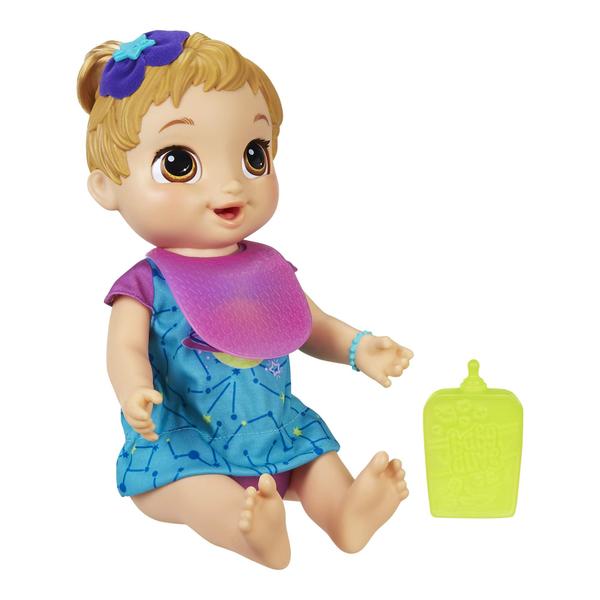 Imagem de Boneca Bebê que Cresce e Fala, brinquedo com 1 Boneca Surpresa e 8 Acessórios , Azul, Baby Alive