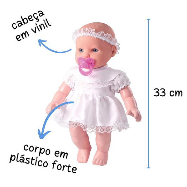 Imagem de Boneca bebe que fala brinquedo infantil reza ora pai nosso boneco falante menina nenem bb educativo