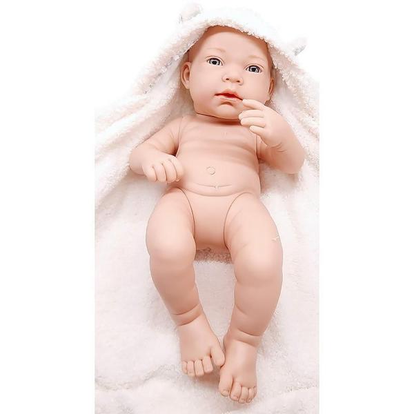 Imagem de Boneca Bebê Realista Baby So Lovely Grande 38Cm Toalha E