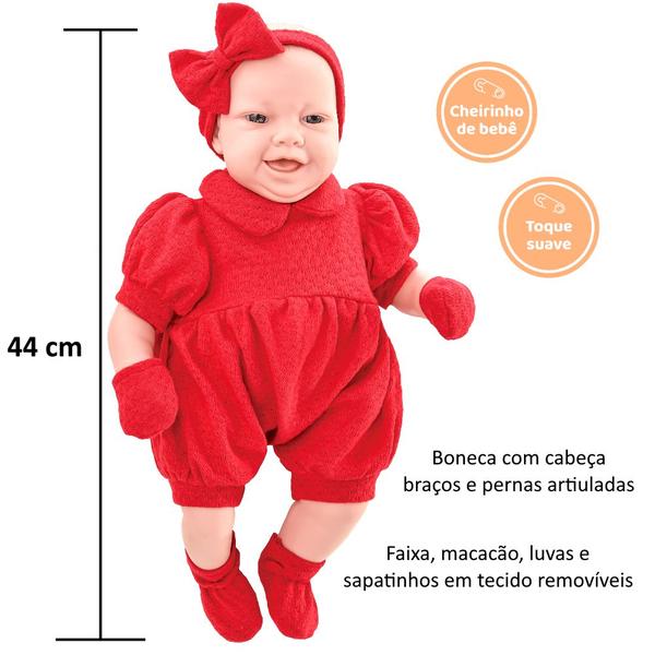 Imagem de Boneca Bebê Reborn 48cm + Acessórios Certidão de Nascimento