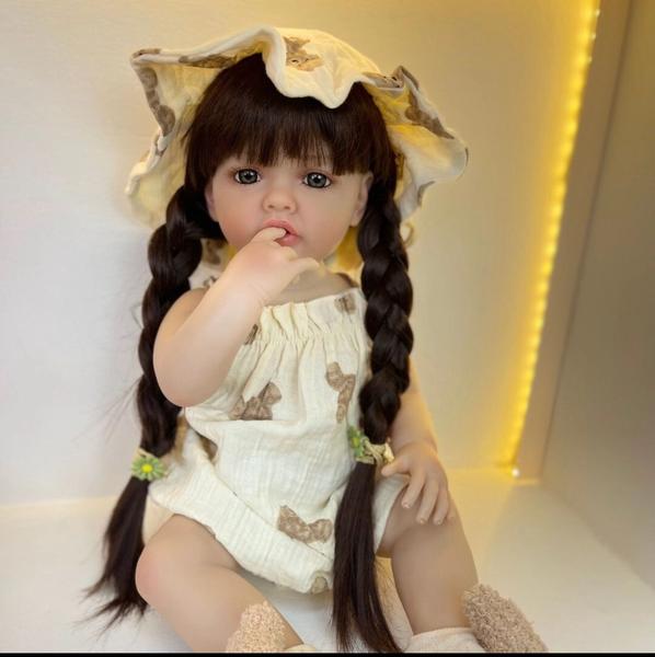 Imagem de Boneca Bebê Reborn 55cm Clara ursinho