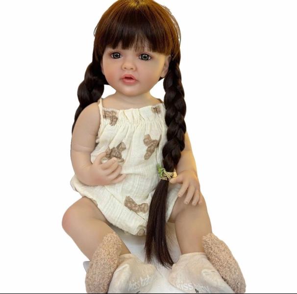 Imagem de Boneca Bebê Reborn 55cm Clara ursinho