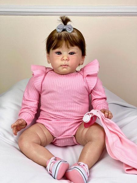 Boneca Bebê Reborn Ana Dolls 50cm Vinil Silicone Imagem de Boneca Bebê Reborn Ana Dolls 50cm Vinil Silicone