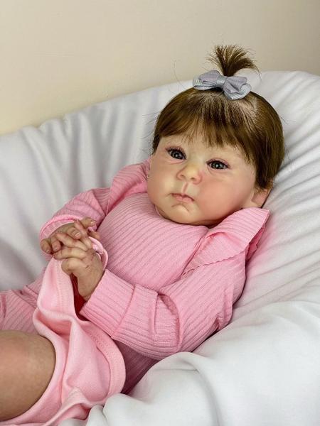 Boneca Bebê Reborn Ana Dolls 50cm Vinil Silicone Imagem de Boneca Bebê Reborn Ana Dolls 50cm Vinil Silicone