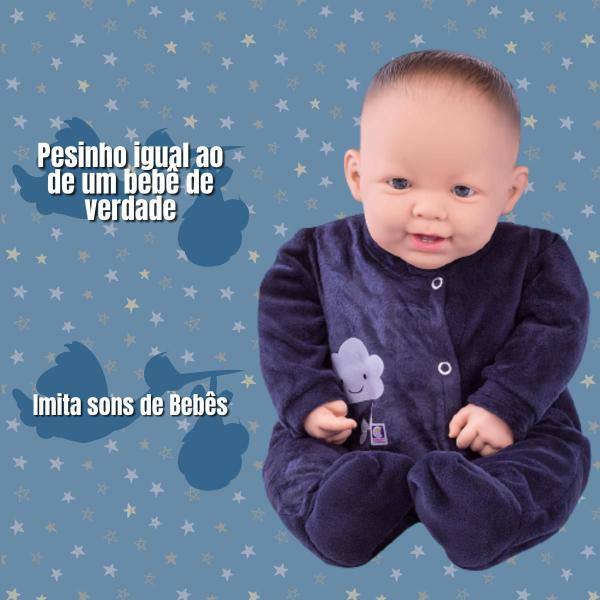 Imagem de Boneca Bebê Reborn Baby Ninos Infantil 50cm Para Meninas e Meninos Articulado Peso de Bebezinho