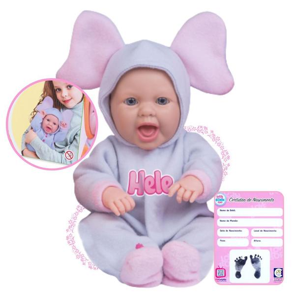 Imagem de Boneca Bebe Reborn Coleção de Elefante Cotiplás 2375