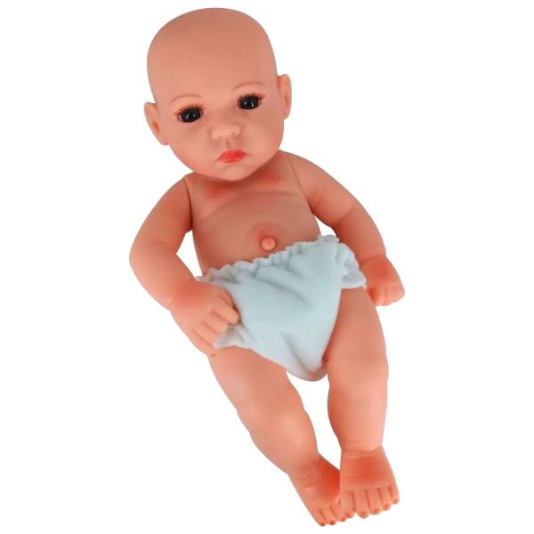 Imagem de Boneca Bebê Reborn Laura Baby Mini Lino 100% Vinil Com Carteira de Vacinação e outros Acessórios Shiny Toys