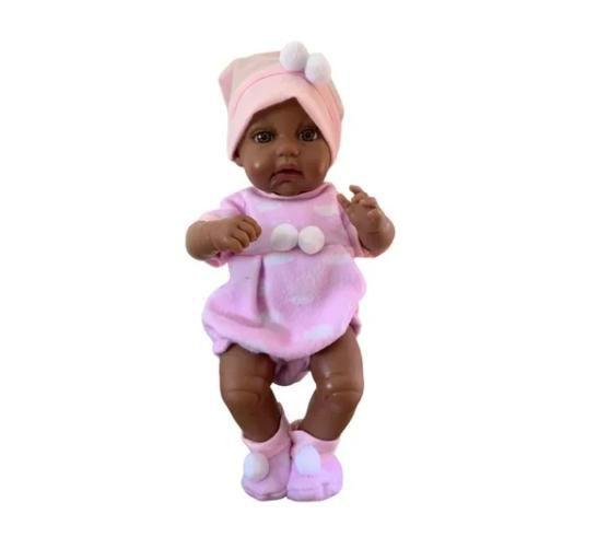 Imagem de Boneca Bebê Reborn Negra Super Realista + Acess - Supertoys