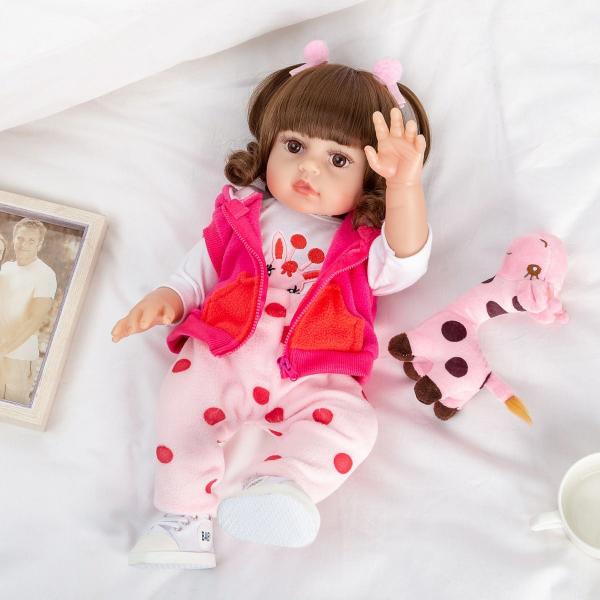 Boneca Bebê Reborn Realista Brastoy Silicone Conjunto de Roupa Chupeta Mamadeira e Pelúcia Imagem de Boneca Bebê Reborn Realista Brastoy Silicone Conjunto de Roupa Chupeta Mamadeira e Pelúcia