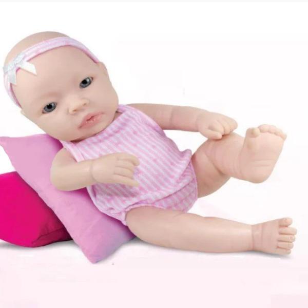 Imagem de Boneca Bebê Reborn Silicone Doll Realist 24cm + Bolsinha