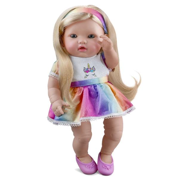 Imagem de Boneca Bebê Reborn Unicórnio Long Hair 36cm + 2 Surpresa