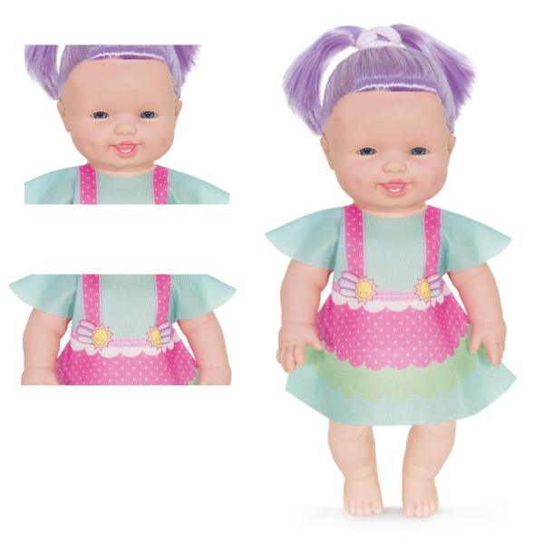 Imagem de Boneca Bebê Sapekinha Color Tuca Brinquedo Menina + Carrinho