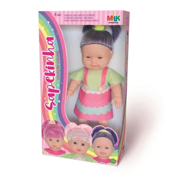 Imagem de Boneca Bebê Sapekinha Colors Tuca 34cm + Bolsa Maternidade