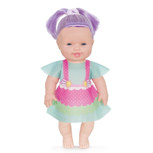 Imagem de Boneca Bebê Sapekinha Colors Tuca 34cm e Bolsa e Carrinho