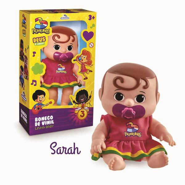 Imagem de Boneca bebê sarah três palavrinhas